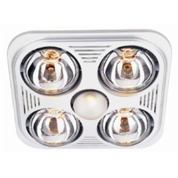 Templeton Aero Pure Fan- Hite-4 Bulb Quiet Bathroom Heater Fan With Light TE33750 - main